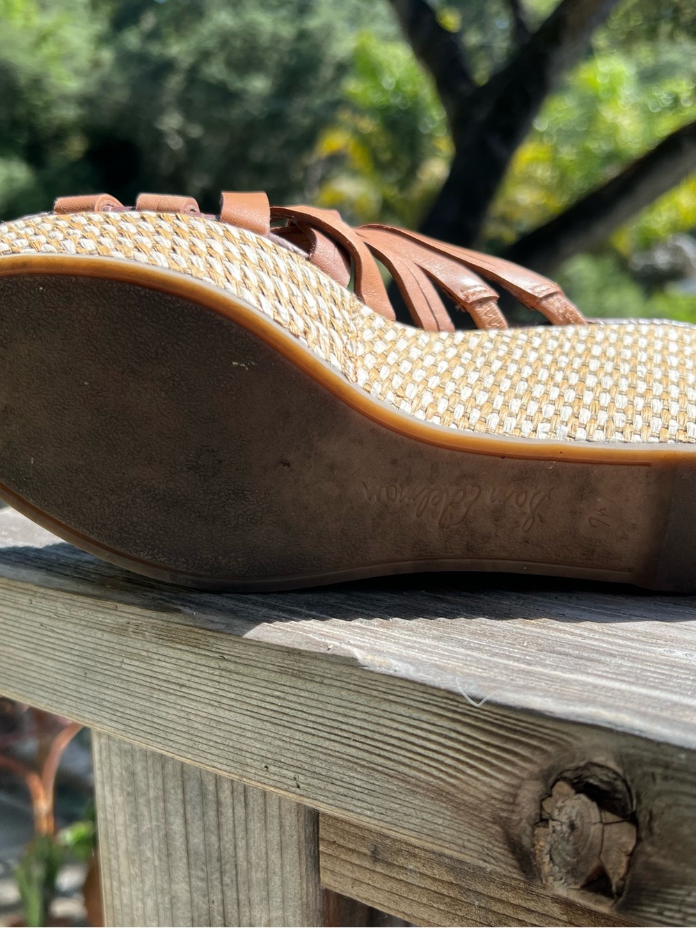 Women’s Tan Woven Platform Slide Sandals - Picture 4 of 4